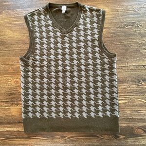 Men’s Vest Olive Green & Gray Sz M